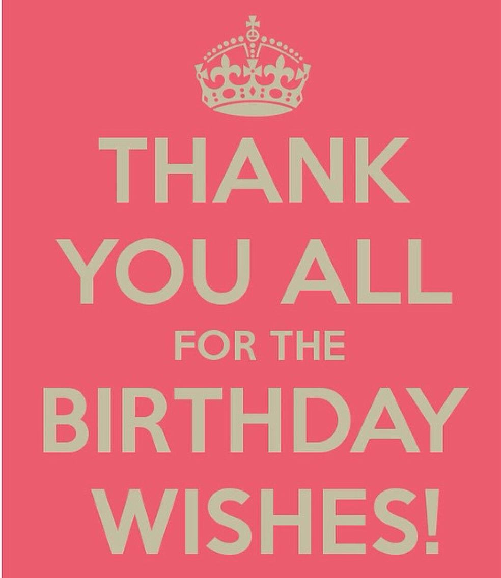 Thank You For Birthday Wishes Quotes
 Thank you