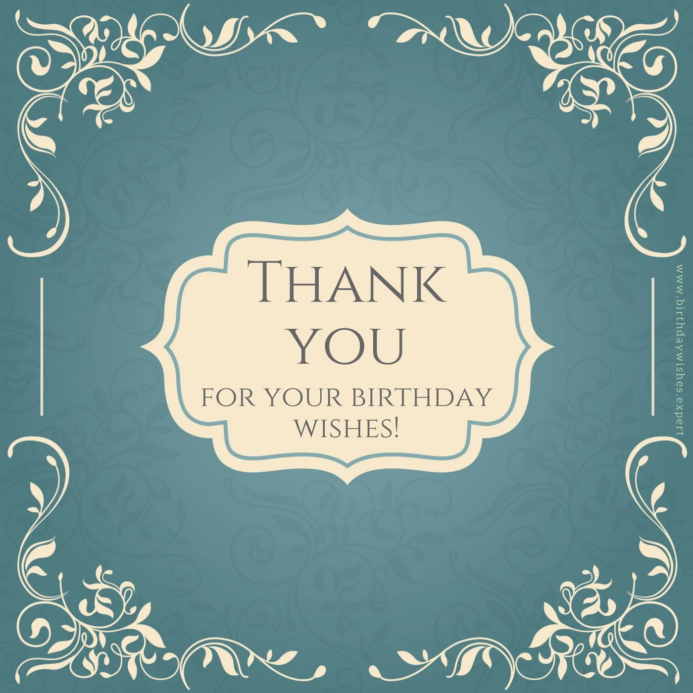 Thank You For The Birthday Wishes Quotes
 Thank you for your Birthday Wishes & For Being There