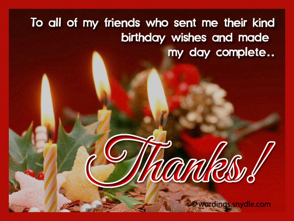 Thanks Birthday Wishes
 How To Say Thank You For Birthday Wishes – Wordings and