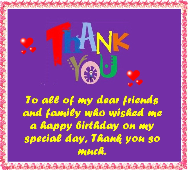 Thanks For The Birthday Wishes Facebook
 Thanks for the Birthday Wishes Notes and Quotes