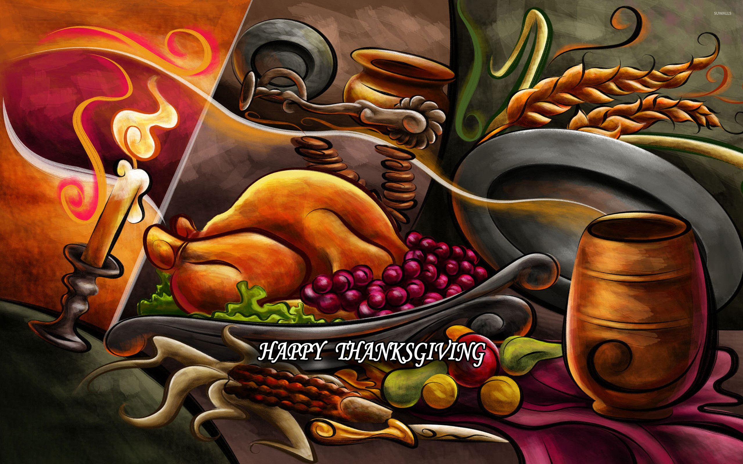 Thanksgiving 3D Wallpaper
 3D Thanksgiving Backgrounds Download Free