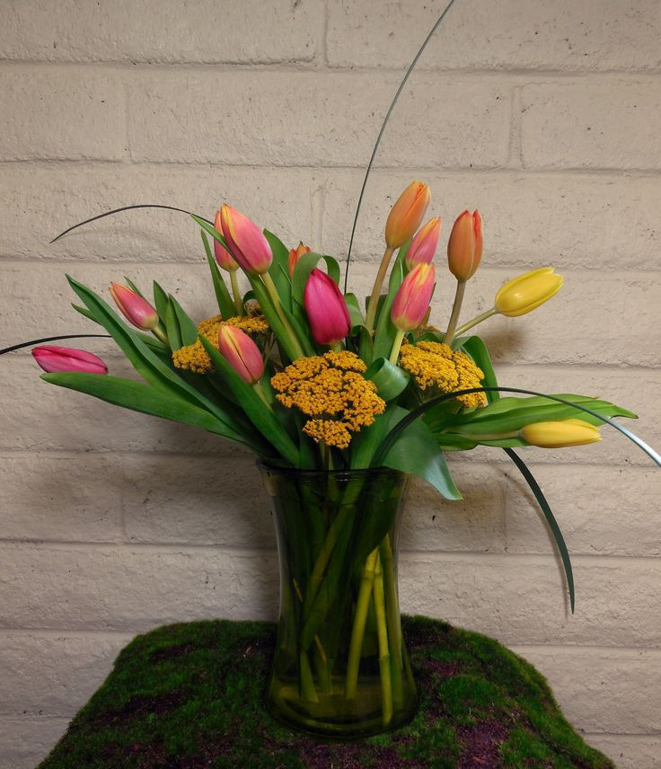 Thanksgiving Flower Delivery
 Fall tulips and yarrow to greet your guests