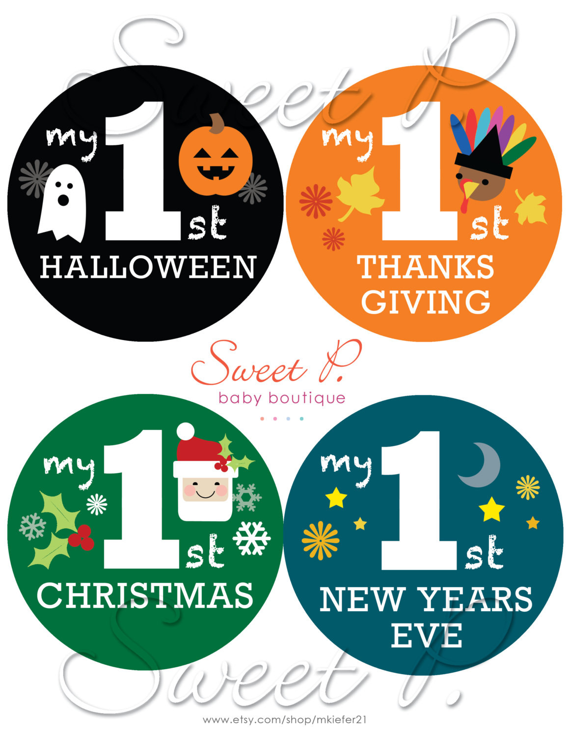 Thanksgiving Quotes Baby
 My Baby s First Holiday Sticker Set Halloween