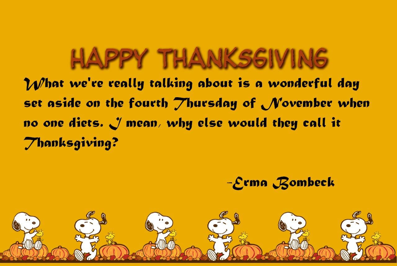 Thanksgiving Quotes Pink
 Snoopy Thanksgiving Quote s and for