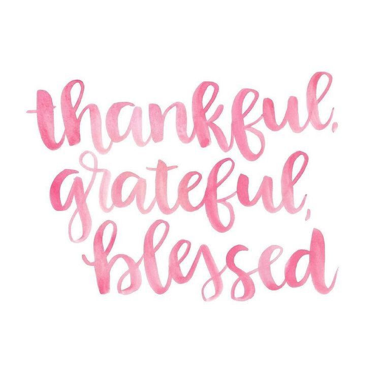 Thanksgiving Quotes Pink
 Pink thankful Grateful Blessed