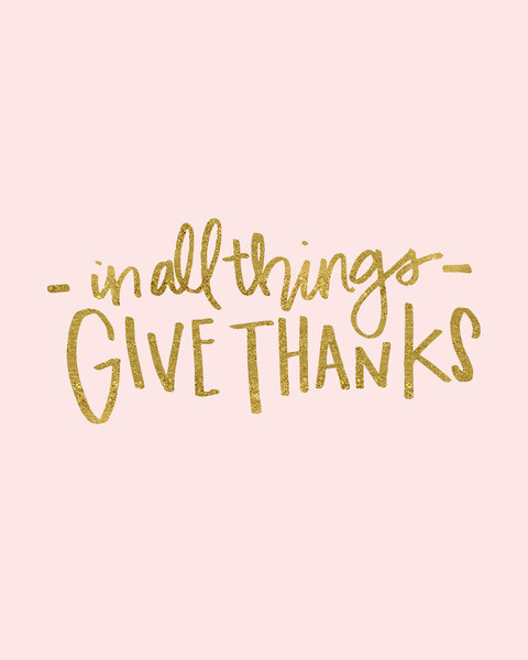 Thanksgiving Quotes Pink
 In All Things Give Thanks Quote on Pink Background Angie