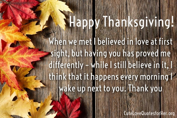 Thanksgiving Quotes Relationship
 Thanksgiving Love Quotes for Her – Thank You Sayings