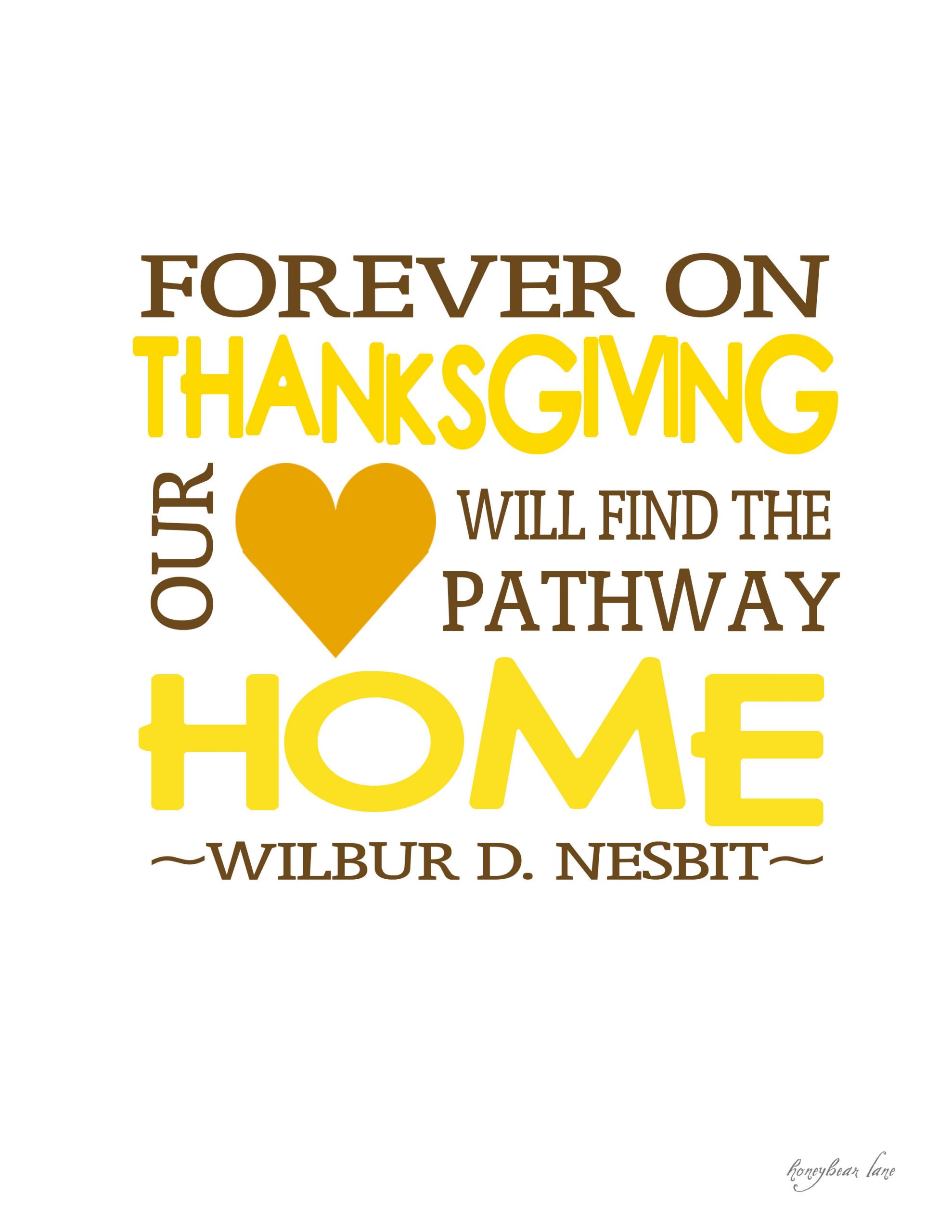 Thanksgiving Quotes Thankful
 Giving Thanks Thanksgiving Printables Honeybear Lane