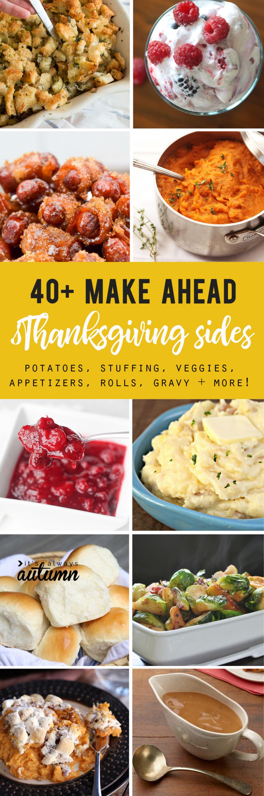Thanksgiving Side Dishes List
 the BEST LIST of Thanksgiving side dishes you can make