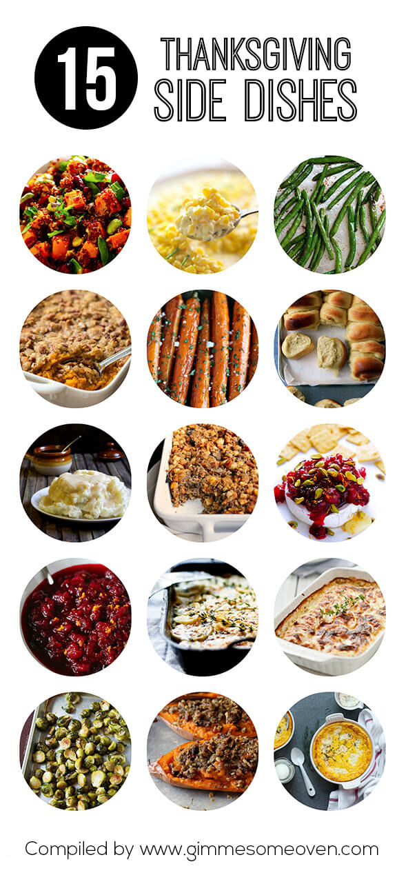 Thanksgiving Side Dishes List
 15 Thanksgiving Side Dishes