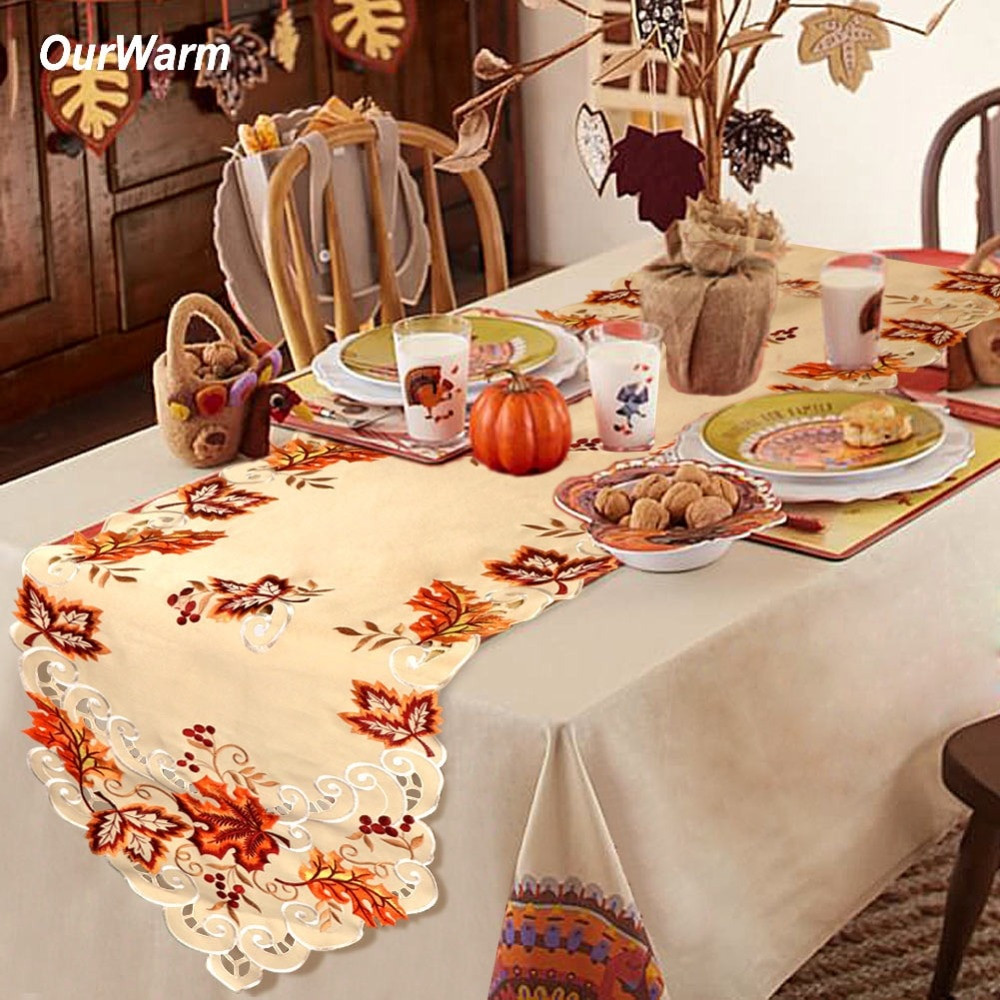 Thanksgiving Table Runners
 Aliexpress Buy OurWarm Halloween Party Table Cloth