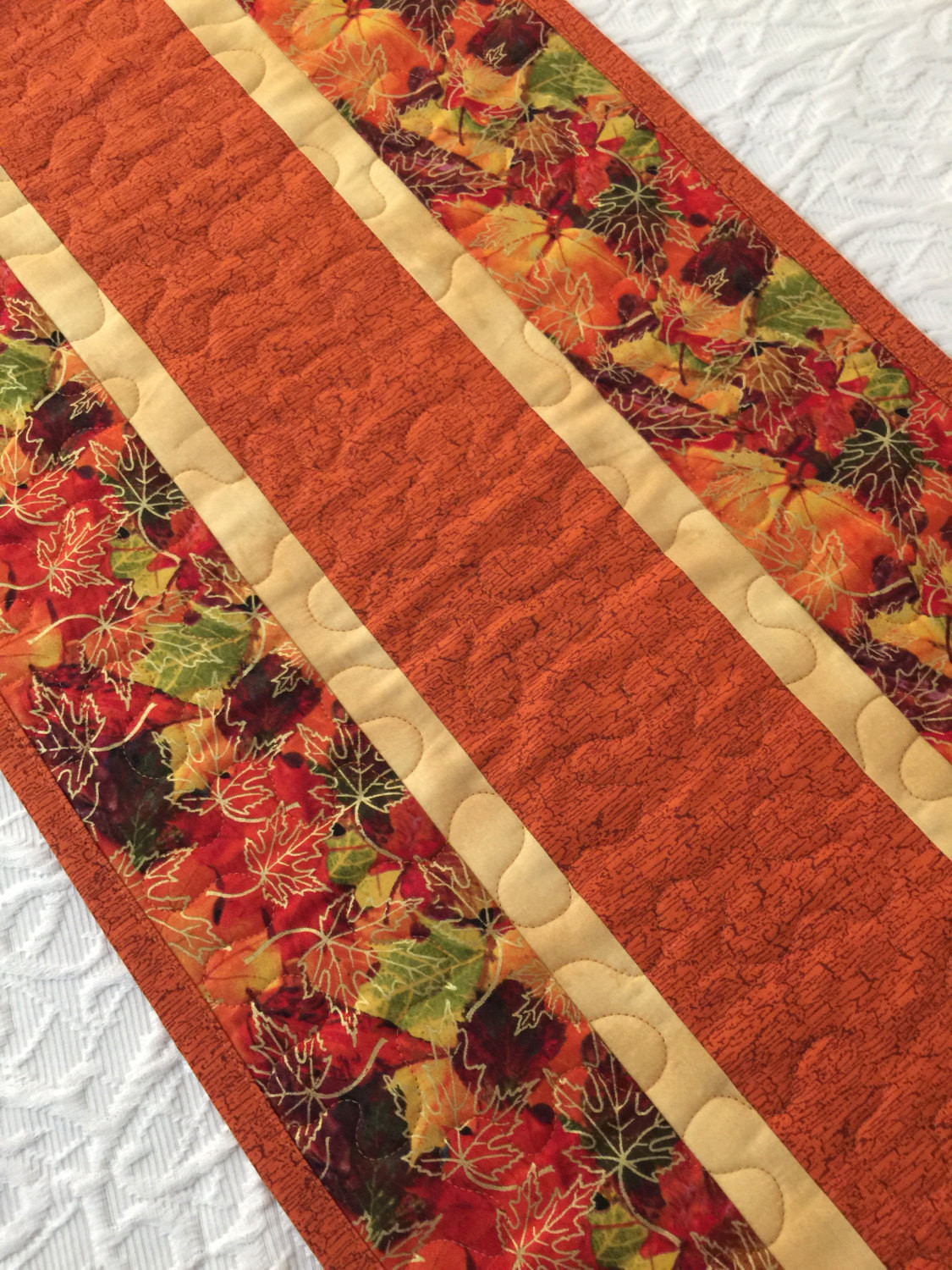 Thanksgiving Table Runners
 Fall Thanksgiving Table Runner Quilt Leaves Topper Fall