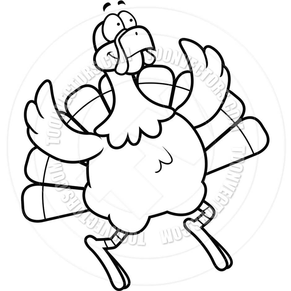 Thanksgiving Turkey Clipart Black And White
 Wild Turkey Clipart Black And White