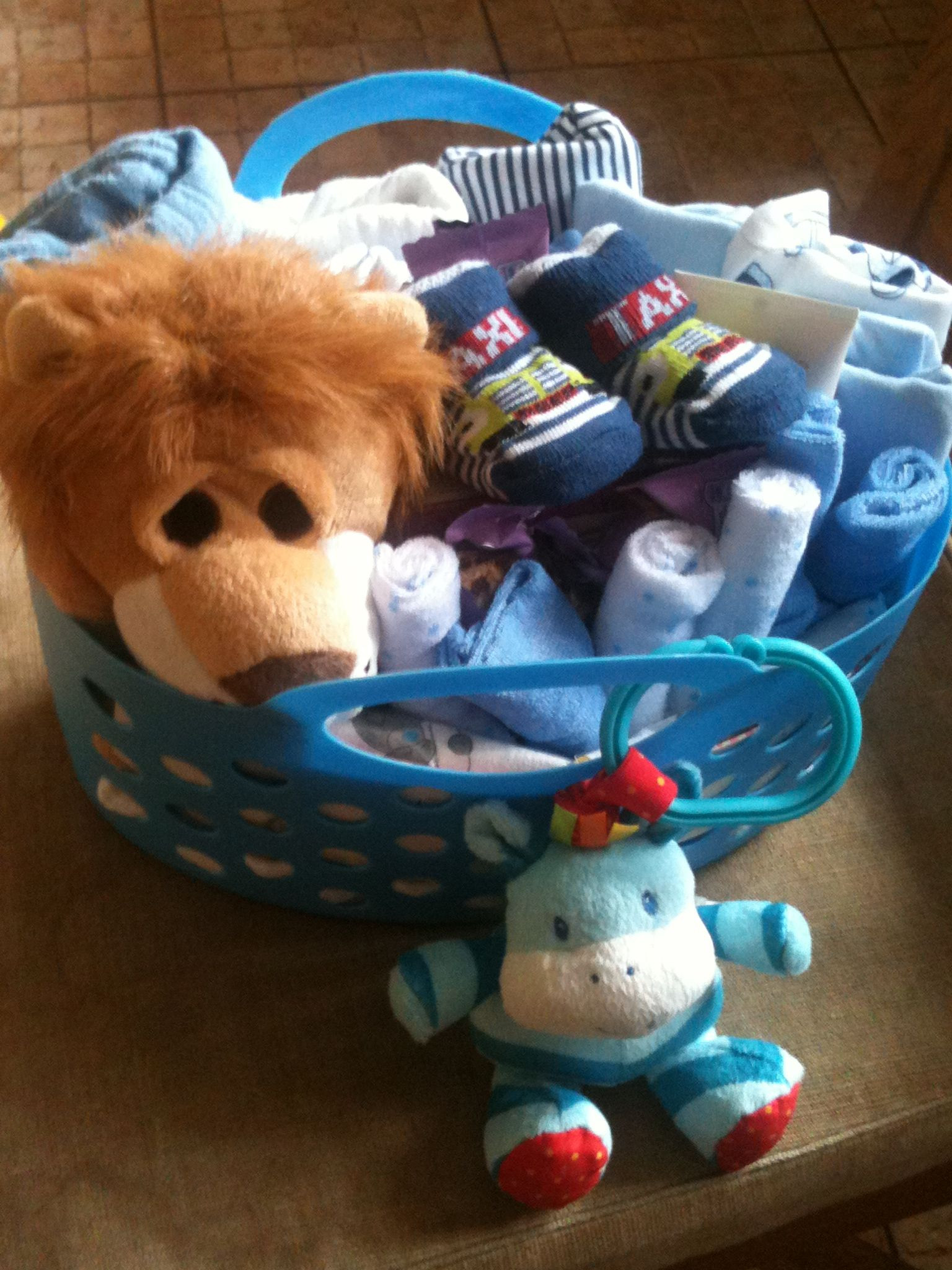 The Gift Whose Baby
 A new baby t basket I made up for my friend whose