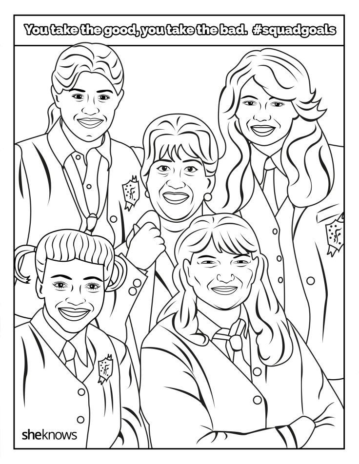 The Golden Girls Coloring Book
 The Ultimate SquadGoals Coloring Book — Print It Color