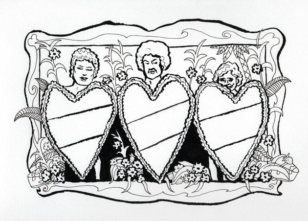 The Golden Girls Coloring Book
 Shade the Pines Ma with The Golden Girls Coloring Book