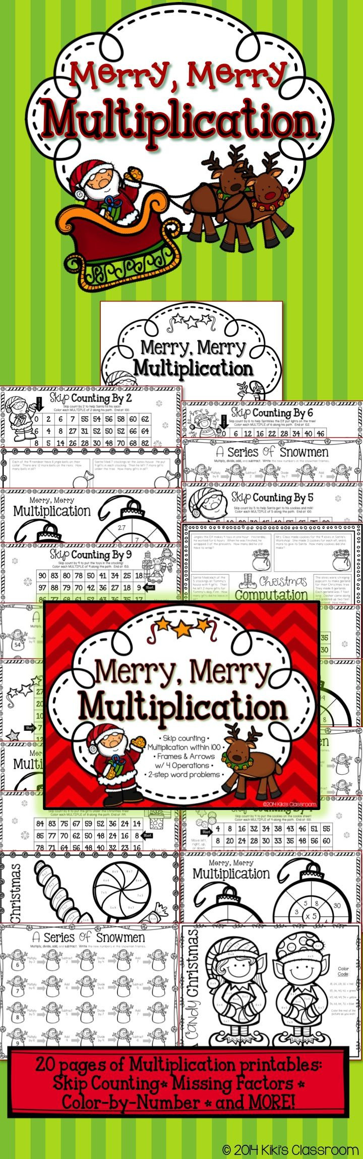 Third Grade Christmas Party Ideas
 3rd Grade Christmas Math & Christmas Multiplication