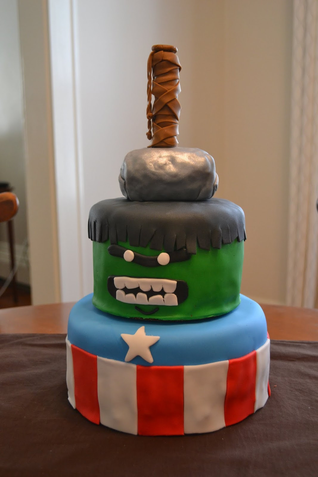 Thor Birthday Cake
 Much Ado About Somethin Avengers Birthday Cake