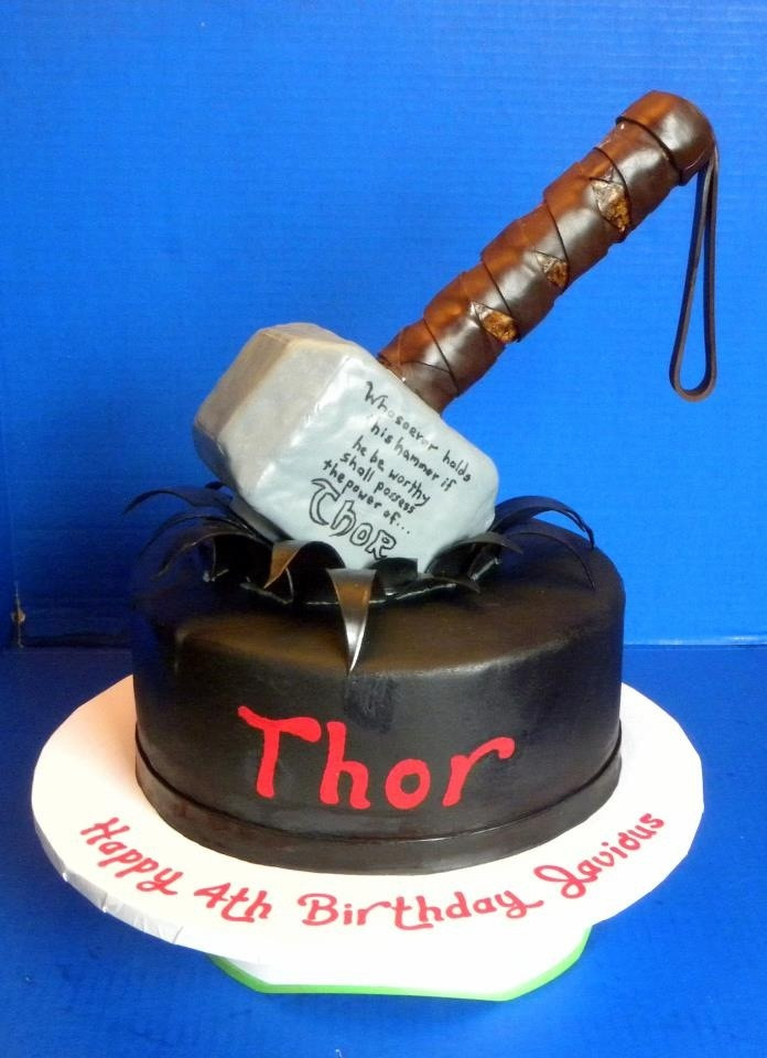 Thor Birthday Cake
 Thor s Hammer cake Cakes We Make