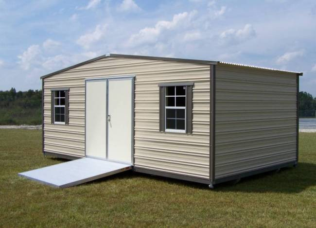 Thrifty Backyard Portable Buildings-Rent-2-Own
 Thrifty Aluminum Buildings BTHS10x16x8 10x16 Standard