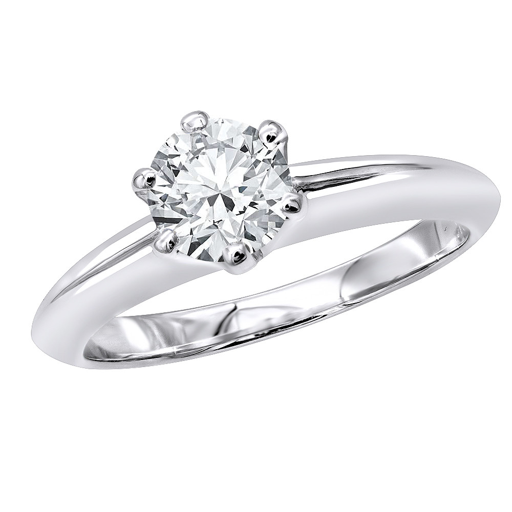 Tiffany Diamond Rings
 Tiffany Style Round Diamond Solitaire Engagement Ring in