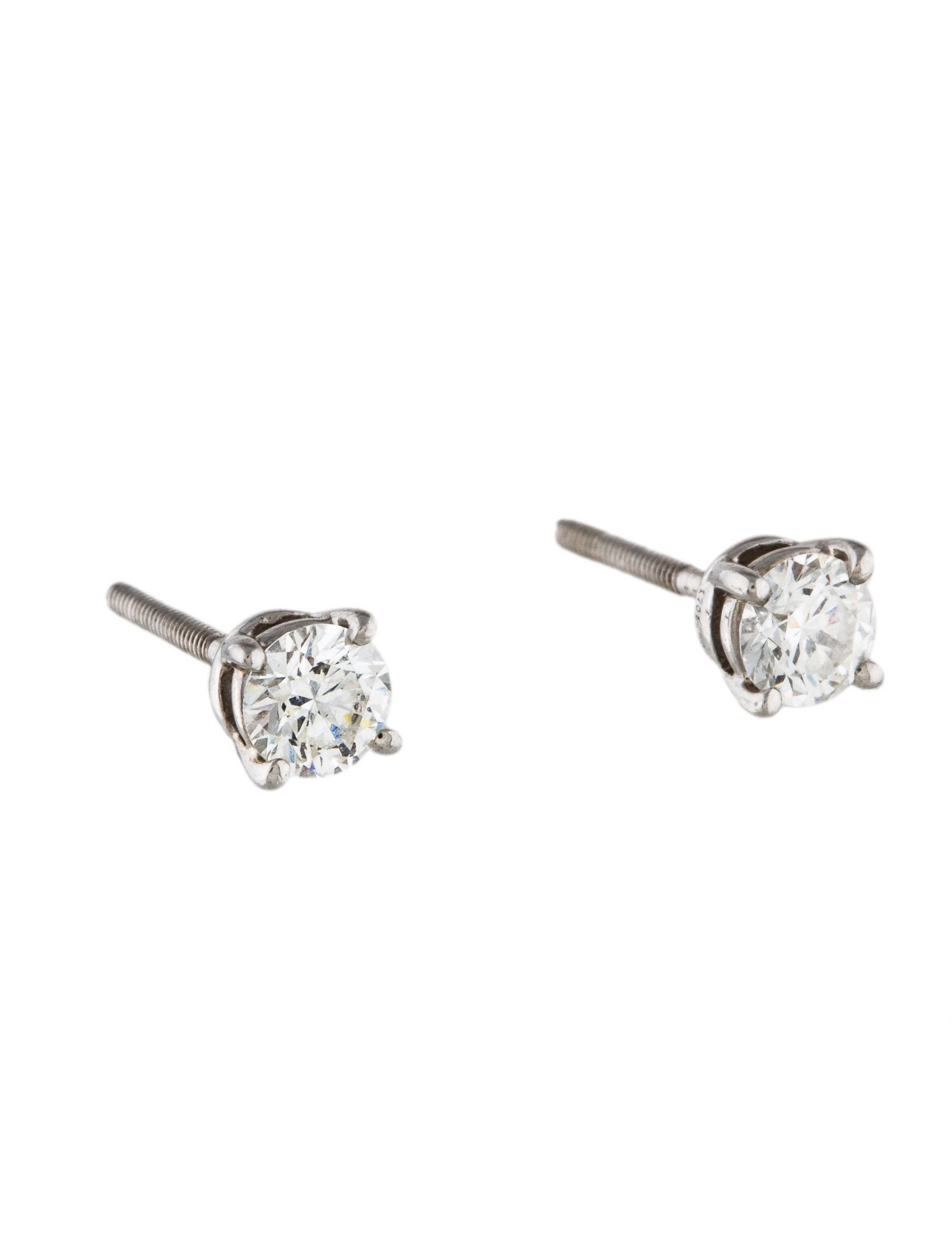 Tiffany Diamond Stud Earrings
 Tiffany & Co Platinum Diamond Stud Earrings Earrings