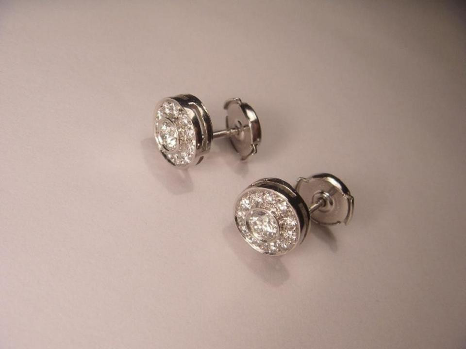 Tiffany Diamond Stud Earrings
 Tiffany & Co White Fabulous Platinum Diamond Stud