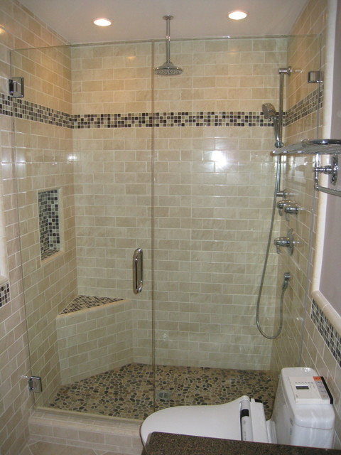 Tile For Bathroom Shower
 Subway tile shower Contemporary Bathroom San Diego