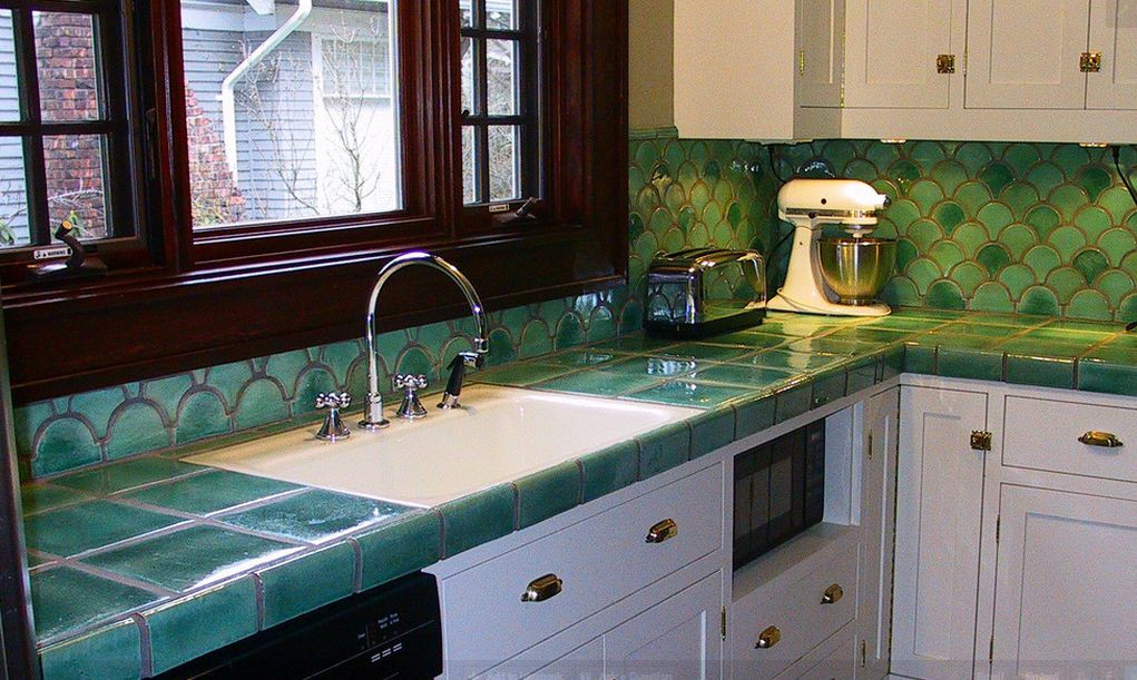 Tiled Kitchen Counters
 Tile Countertops Make A eback – Know Your Options