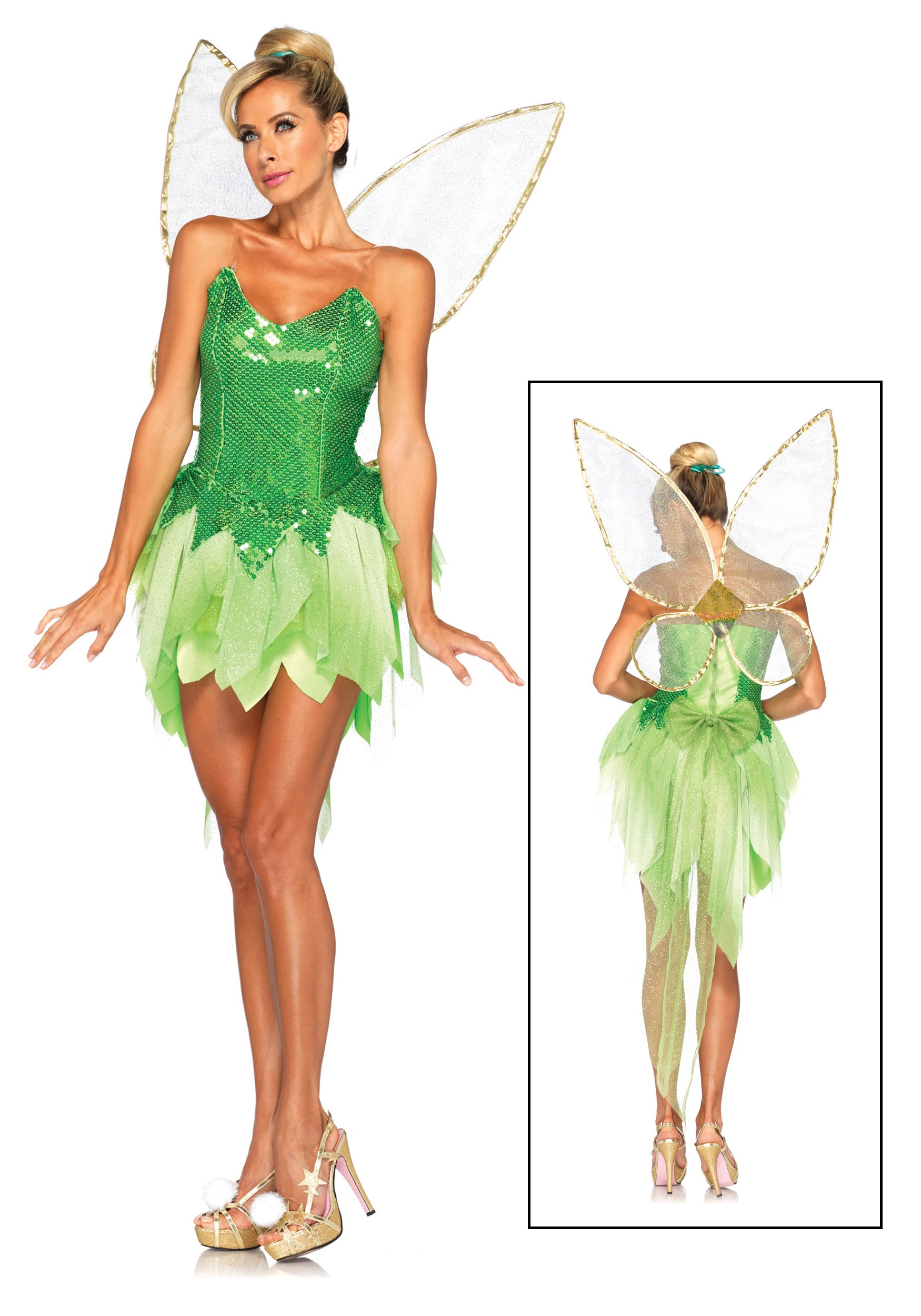 Tinkerbell Costume DIY
 Womens Disney Pixie Dust Tink Costume