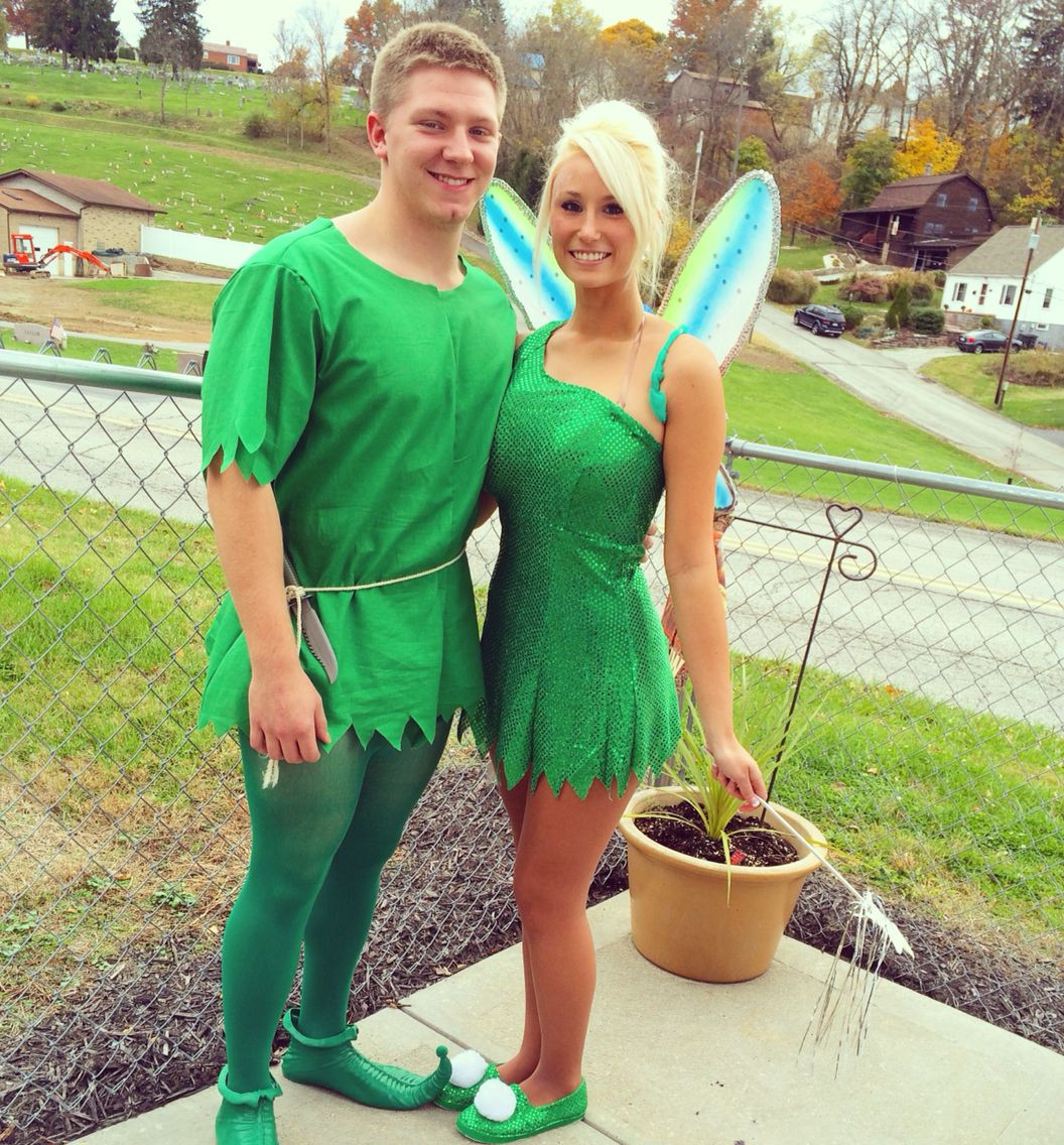 Tinkerbell Costume DIY
 DIY Tinkerbell and Peter Pan costume tinkerbell