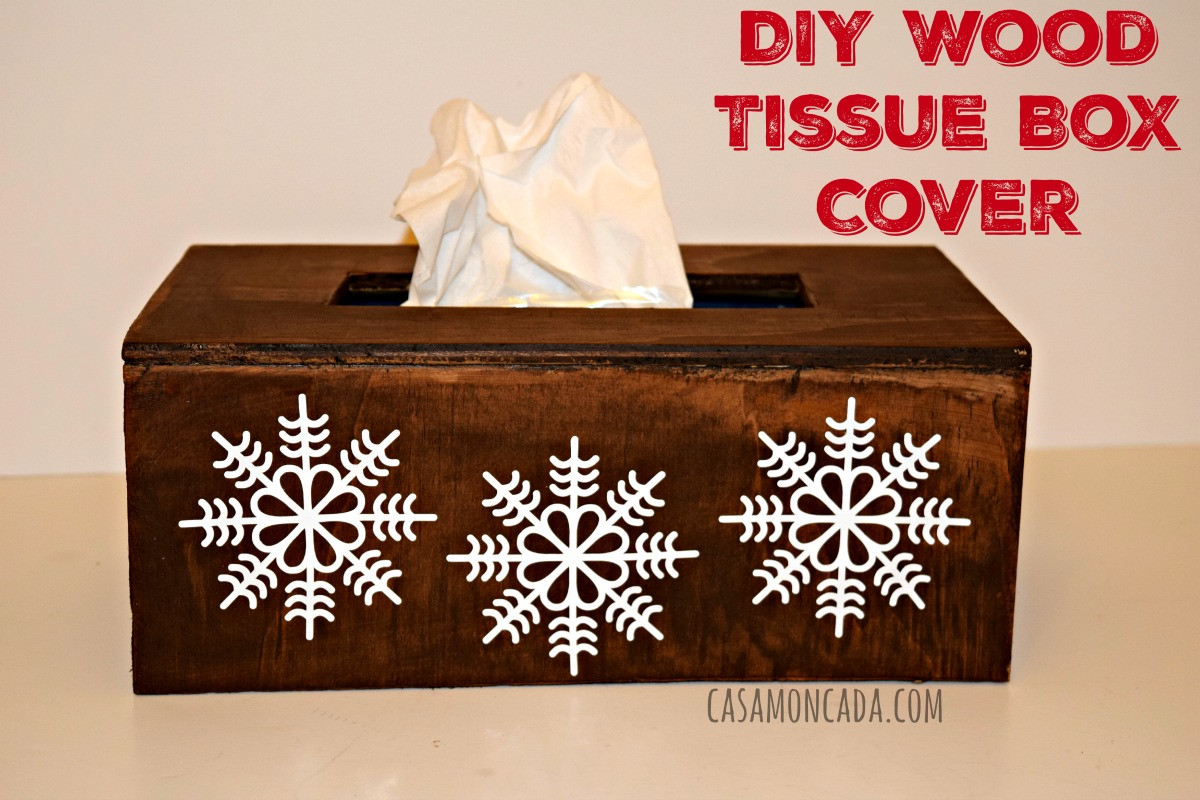 Tissue Box Cover DIY
 DIY Wood Tissue Box Cover