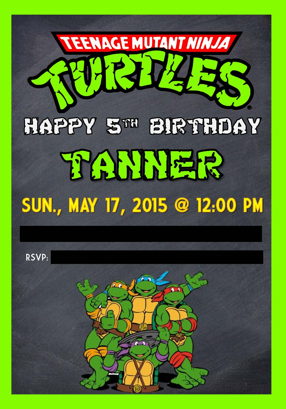 Tmnt Birthday Party
 Teenage Mutant Ninja Turtle TMNT Birthday Party