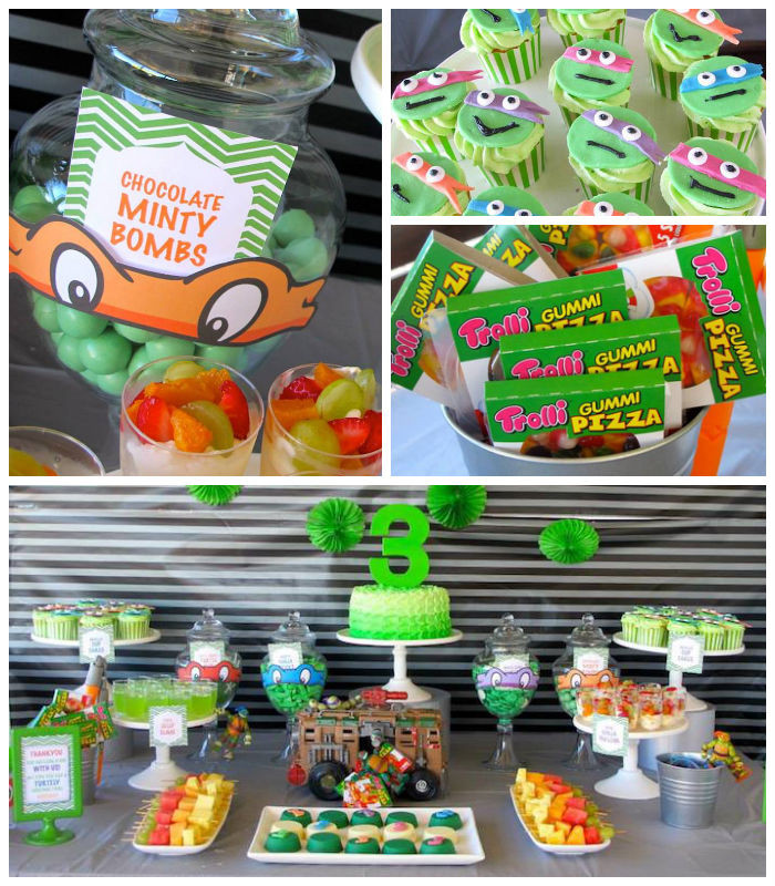 Tmnt Birthday Party
 Kara s Party Ideas Teenage Mutant Ninja Turtles Themed