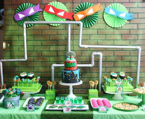 Tmnt Birthday Party
 Ninja Turtle Party Ideas TMNT Moms & Munchkins