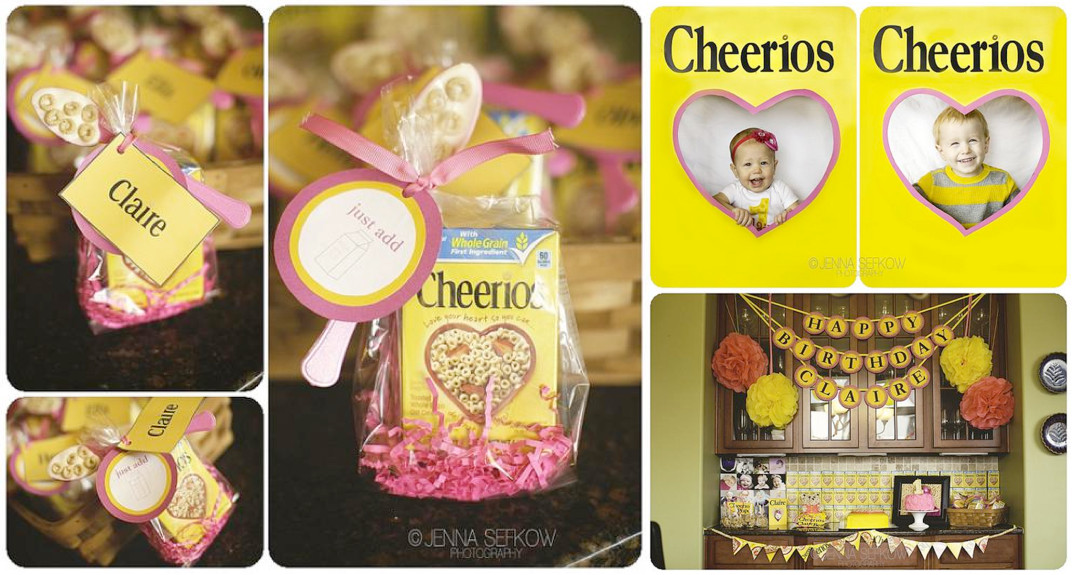 Toddler Girls Birthday Party Ideas
 Kara s Party Ideas Pink Cheerios Girl 1st Birthday Party