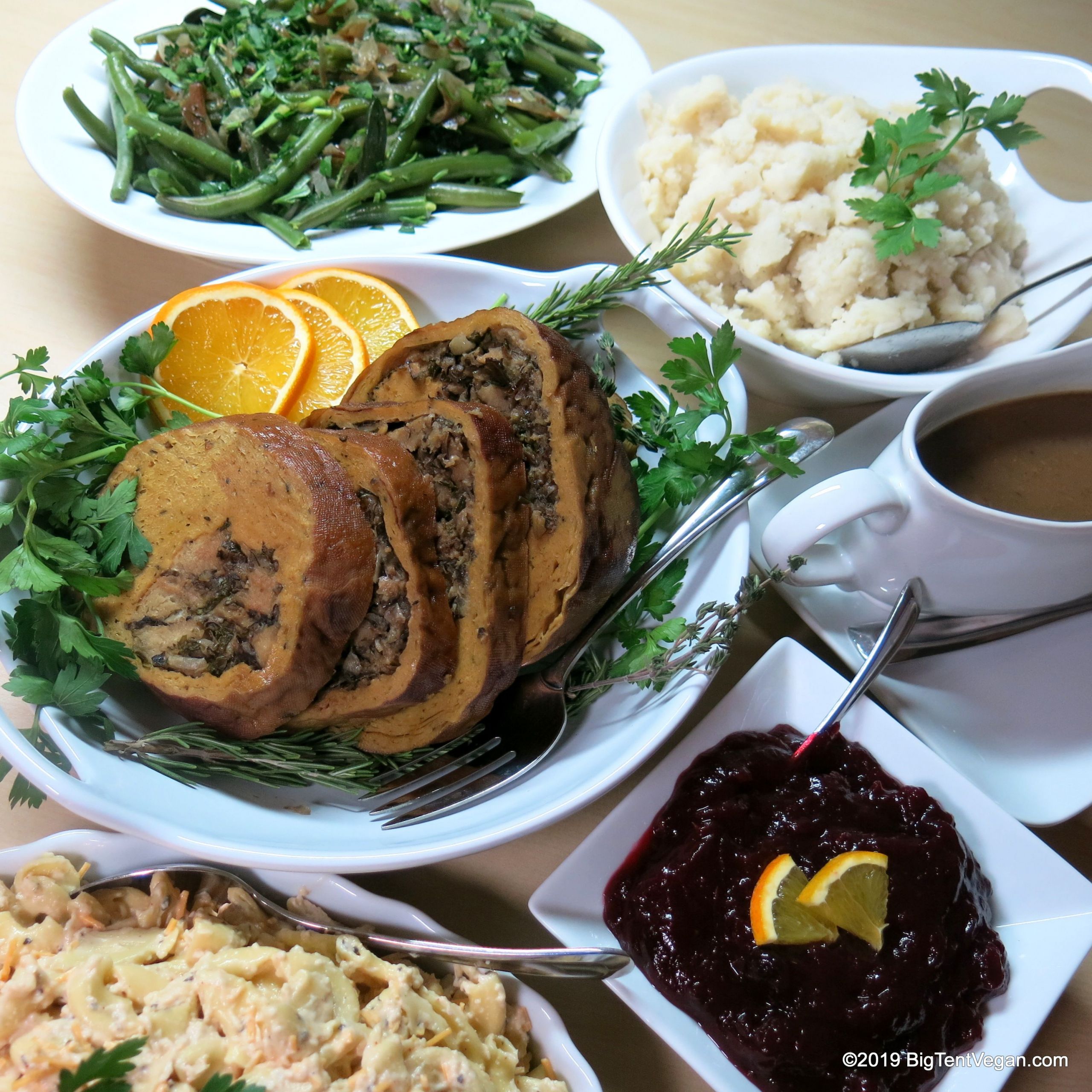 Tofu Turkey Whole Foods
 vegan Holiday Meal for 4 from wholefoods Laguna Niguel