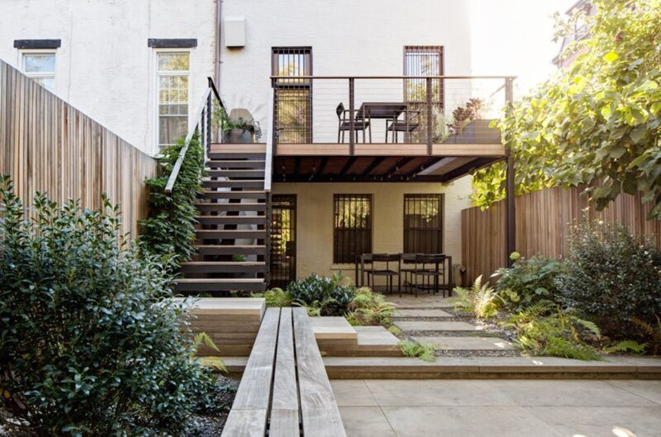 Townhomes With Backyard
 Garden Designer Visit Brook Klausing Elevates a Brooklyn