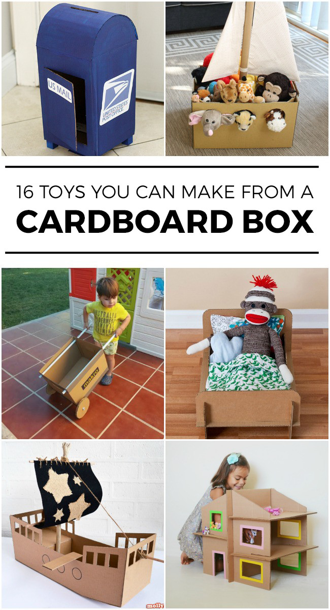 Toys Kids Can Make
 16 TOYS YOU CAN MAKE WITH AN EMPTY BOX Kids Activities