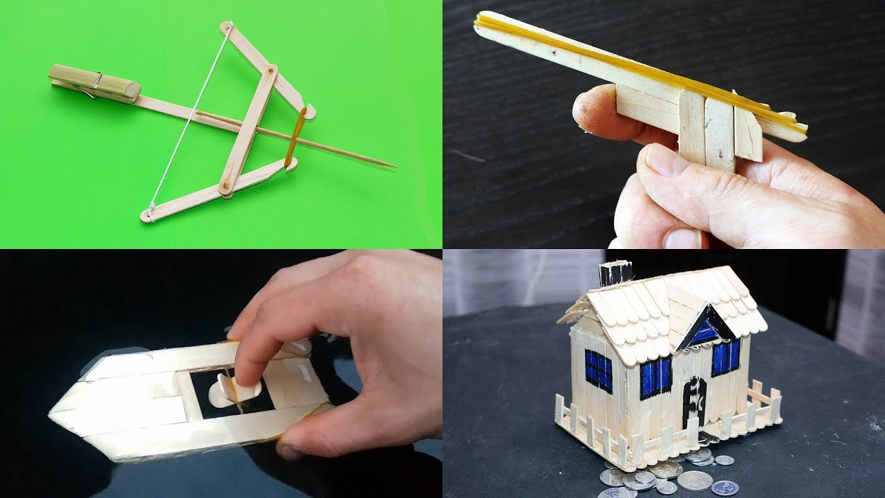 Toys Kids Can Make
 4 AWESOME TOYS YOU CAN MAKE USING POPSICLE STICKS DIY