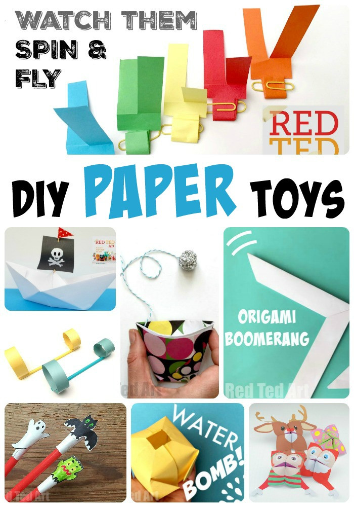 Toys Kids Can Make
 DIY Paper Toys here over 12 fantastic paper toys the