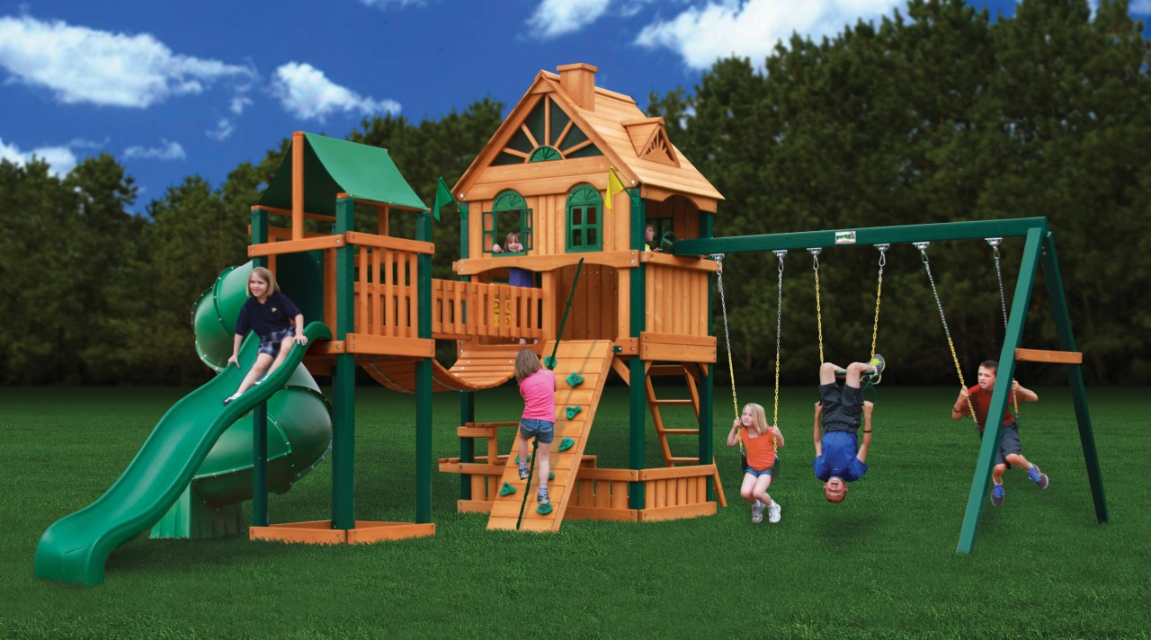 Toys R Us Backyard Playsets
 Ideas Happy Kidsplay With Wooden Swing Sets Clearance