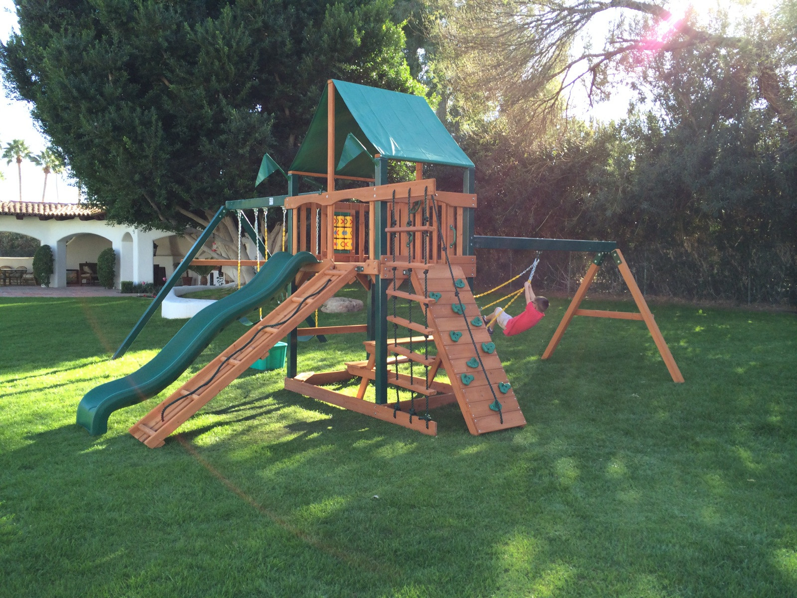 Toys R Us Backyard Playsets
 Ideas Happy Kidsplay With Wooden Swing Sets Clearance