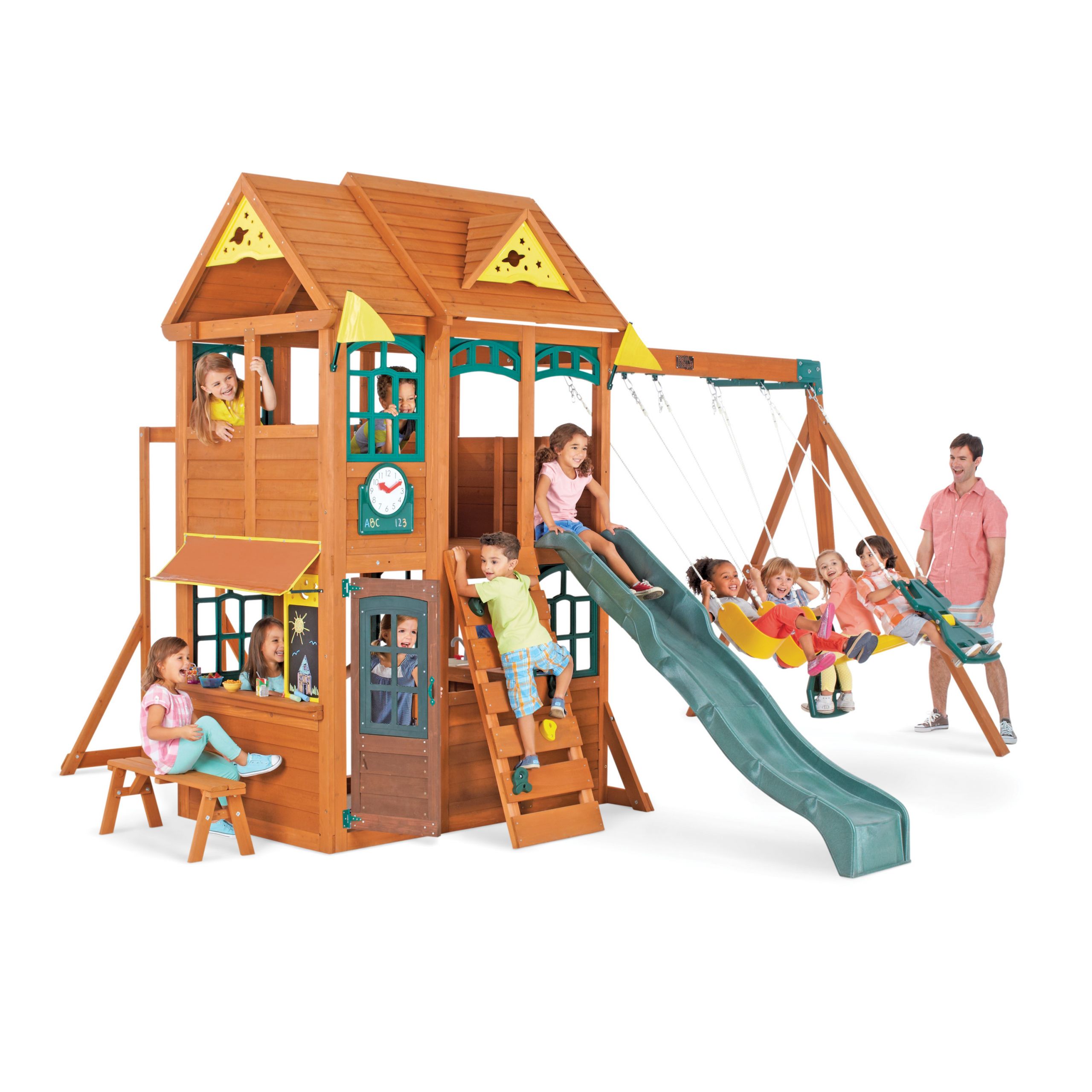 Toys R Us Backyard Playsets
 Big Backyard Meadowbrook Outdoor Wooden Playset by