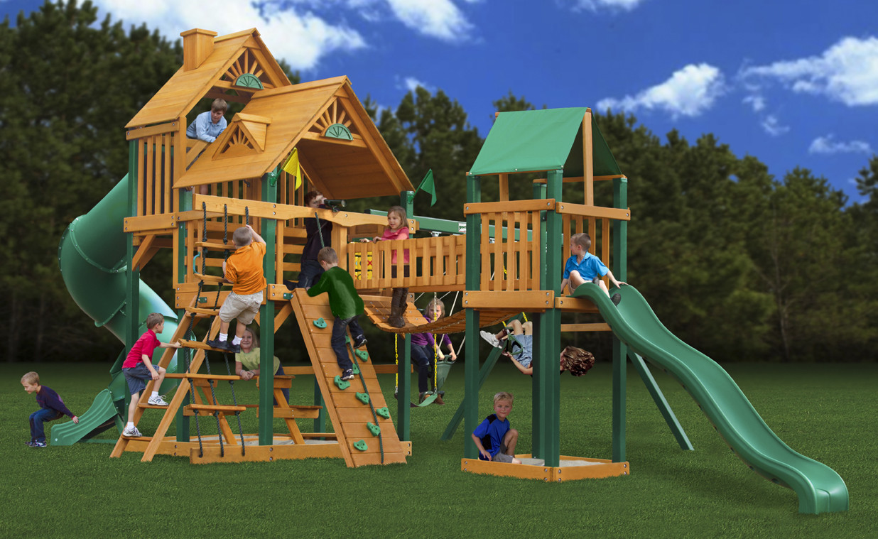 Toys R Us Backyard Playsets
 Ideas Happy Kidsplay With Wooden Swing Sets Clearance