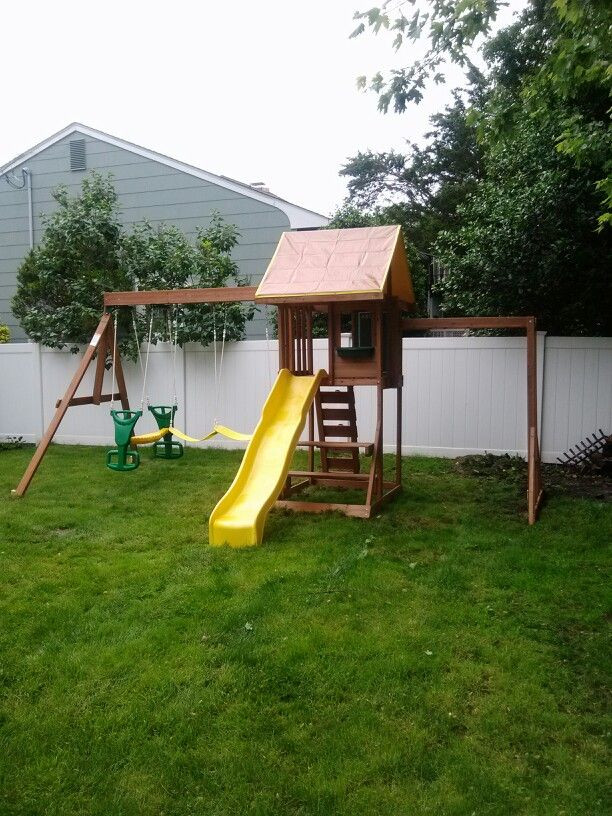 Toys R Us Backyard Playsets
 Big Backyard Cedarbrook Playset from Toys R Us installed