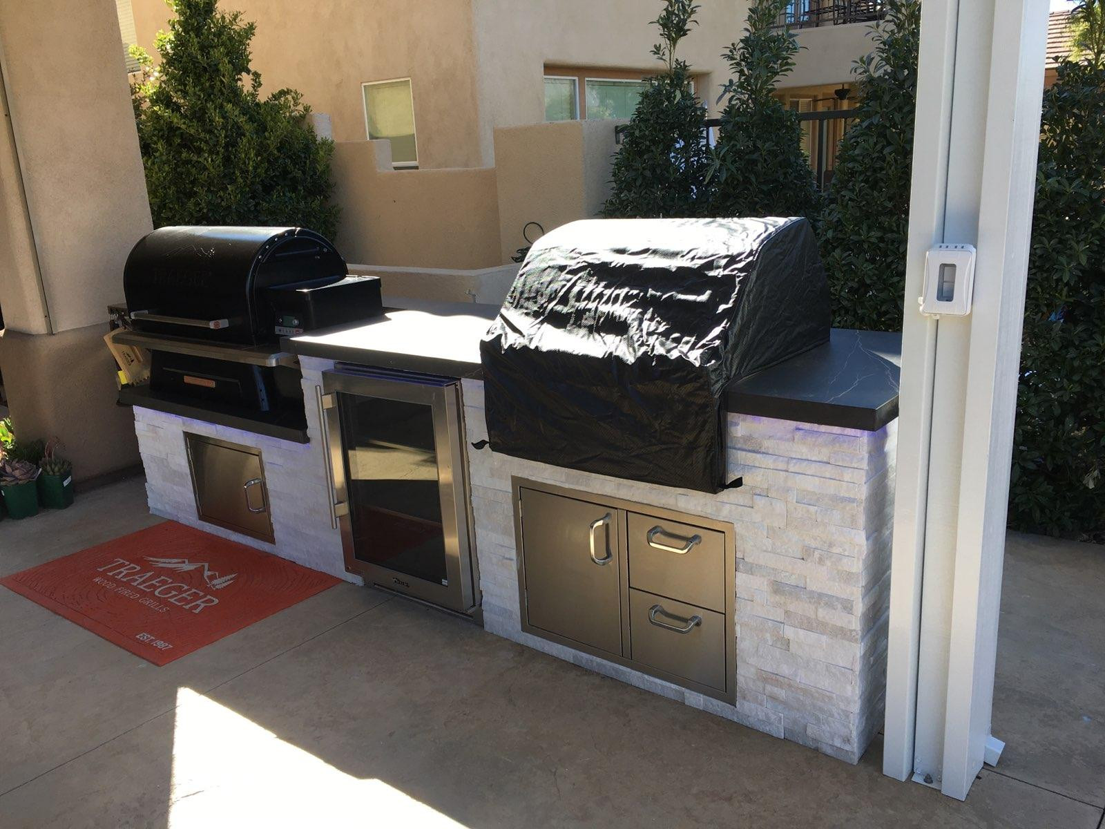 Traeger Outdoor Kitchen
 Barbecue With A View Outdoor Kitchen by BBQ Concepts