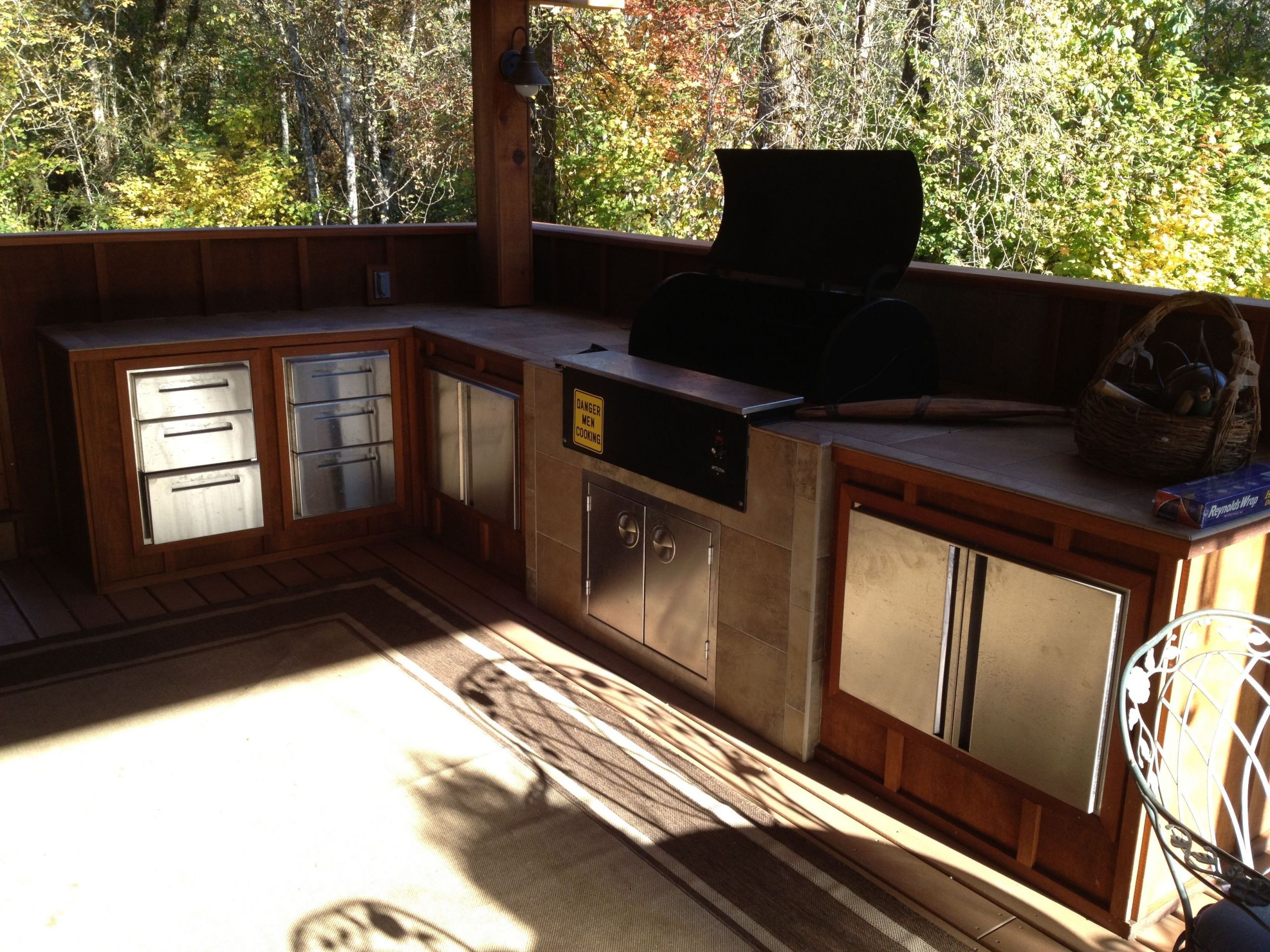 Traeger Outdoor Kitchen
 Outdoor kitchen with built in Traeger