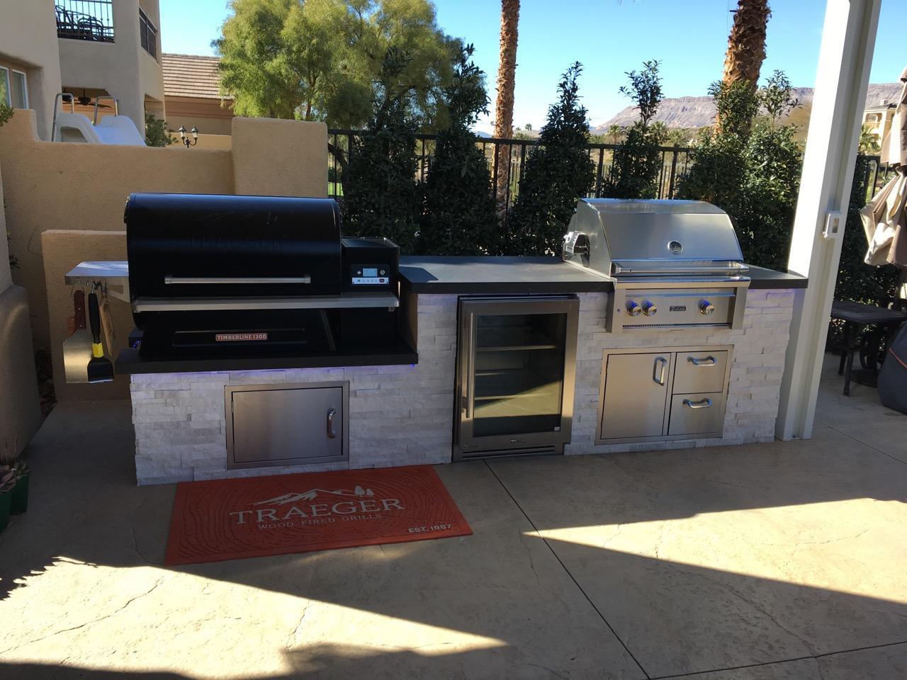 Traeger Outdoor Kitchen
 Barbecue With A View Outdoor Kitchen by BBQ Concepts