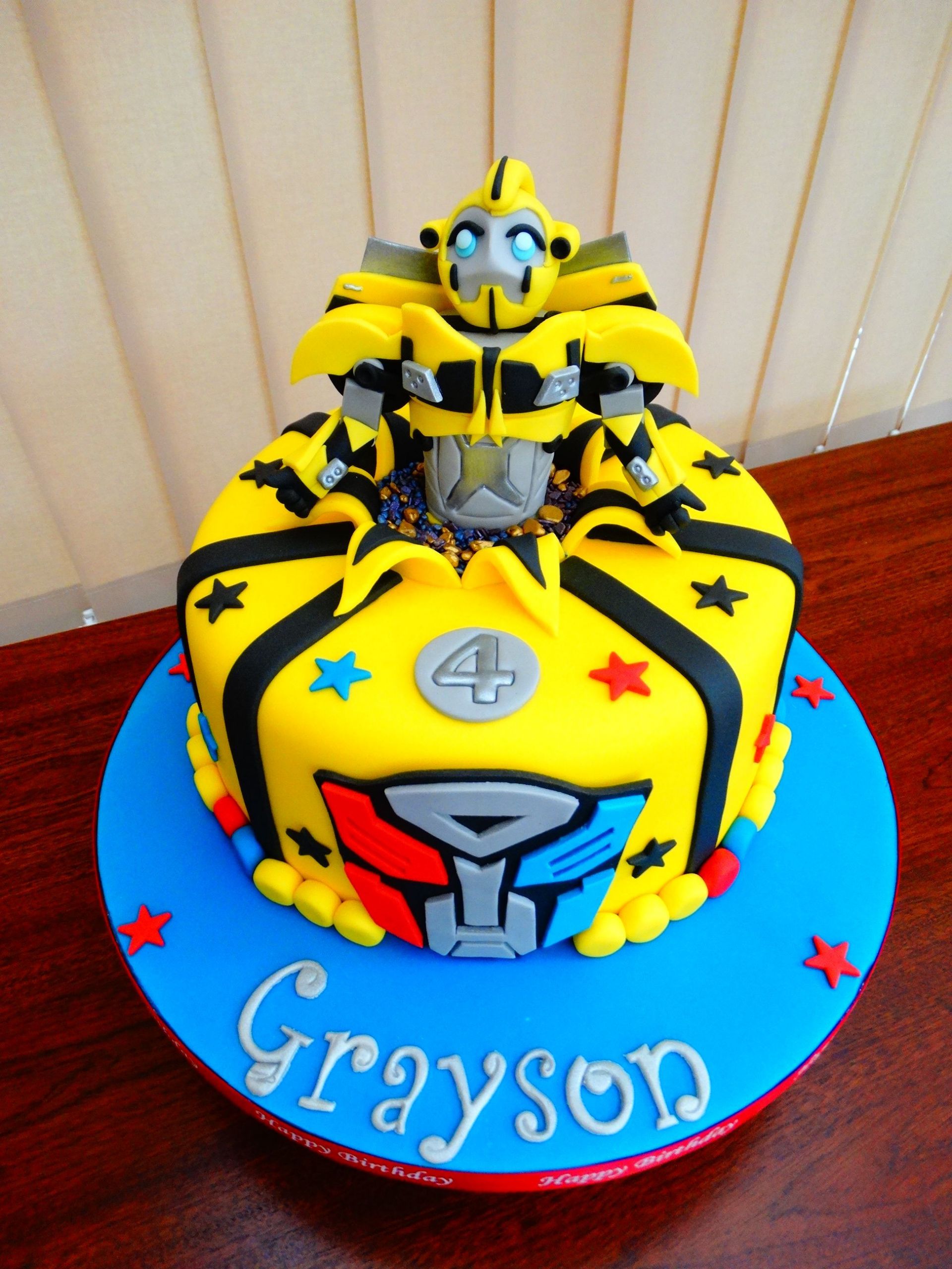 Transformer Birthday Cakes
 Bumblebee Transformers Cake xMCx